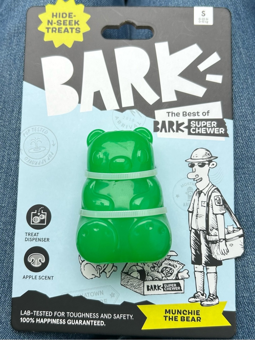 Bark Green Munchie The Bear Treat Dispenser